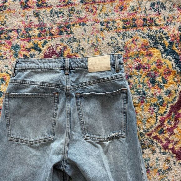 Revolve GRLFRND Sara Distressed high rise straight leg jeans in size 29 - Picture 12 of 12